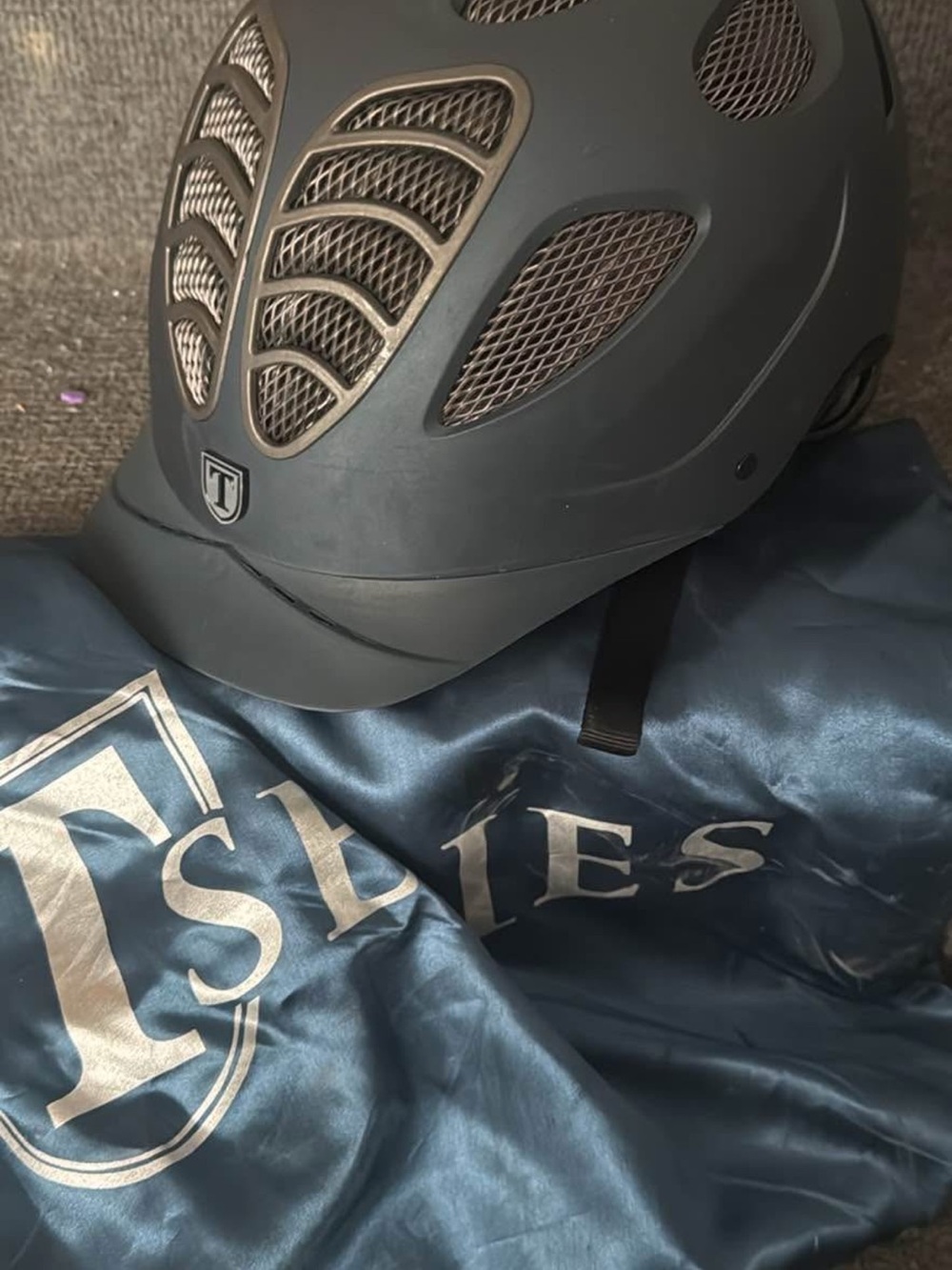 Equestrian Helmet with Vent Detail